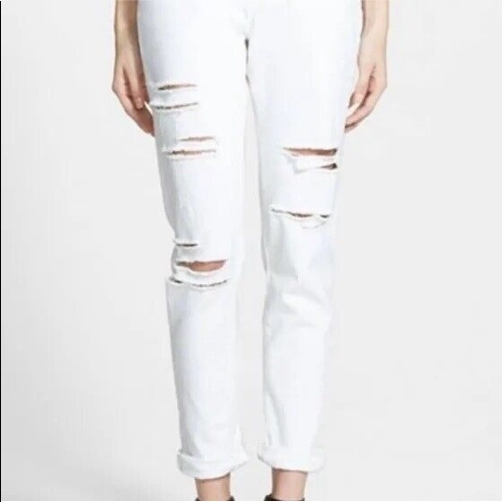 Paige Distressed Jimmy Jimmy Skinny SZ 25